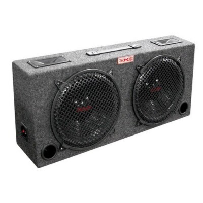 Audiopipe KIC80 Woofer Box Dual 8'' XXX 2-Way Loaded Angle Style; 250Watts