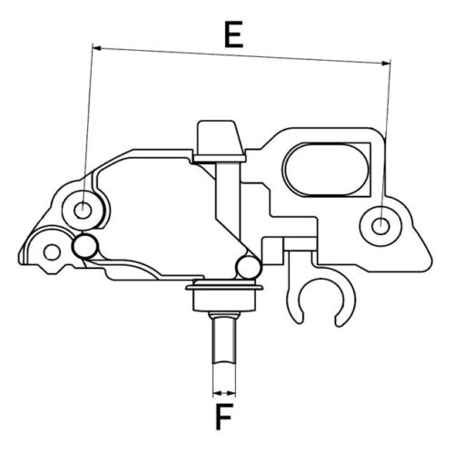REGOLATORE 12V TIPO ELETTRONICO PER ALTERNATORE BOSCH IVECO SKODA SEAT VW PL61 - Foto 3 di 4