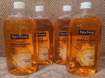 #ad Lot of 4 LARGE Spa Soap ANTIBACTERIAL Liquid Soap Refill 32oz each = 128oz New $29.99