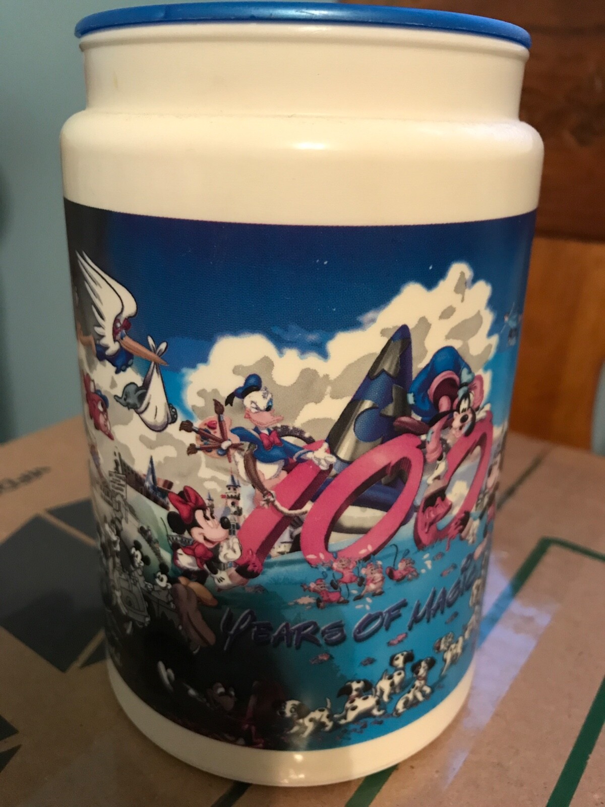 WALT DISNEY WORLD 2001 100 years of magic Coca-Cola Cup TRAVEL MUG | eBay