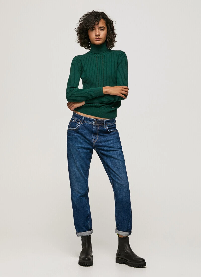 Pepe jeans best sale mom carrot violet