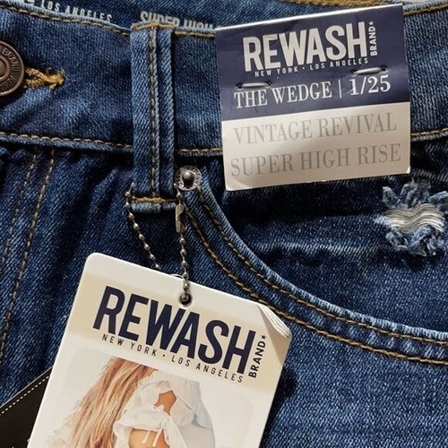 Rewash Vintage Revival Super HighRise Denim Shorts - Picture 6 of 10