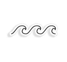 Ocean Wave Sticker Decal
