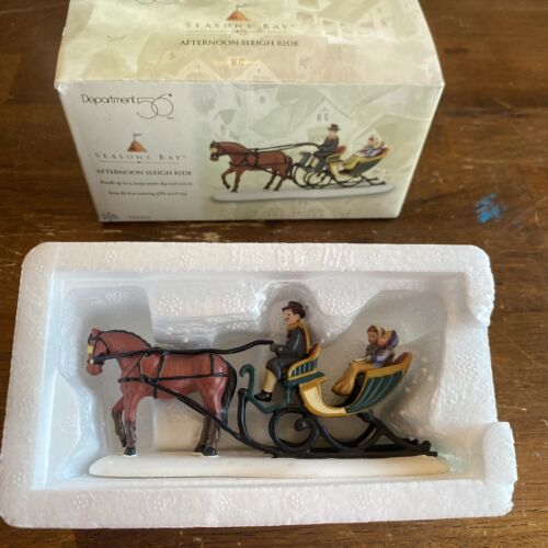 Department 56 Afternoon Sleigh Ride 1998 Seasons Bay Winter Accessories #53322 - Picture 1 of 7