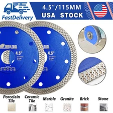 2pcs 4.5 inch Diamond Cutting Disc Tile Ceramic Saw Blades 115 mm Circular Wheel
