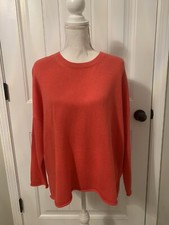 New Eileen Fisher Organic Cotton Crew Neck Box Too Watermelon Sz 1X