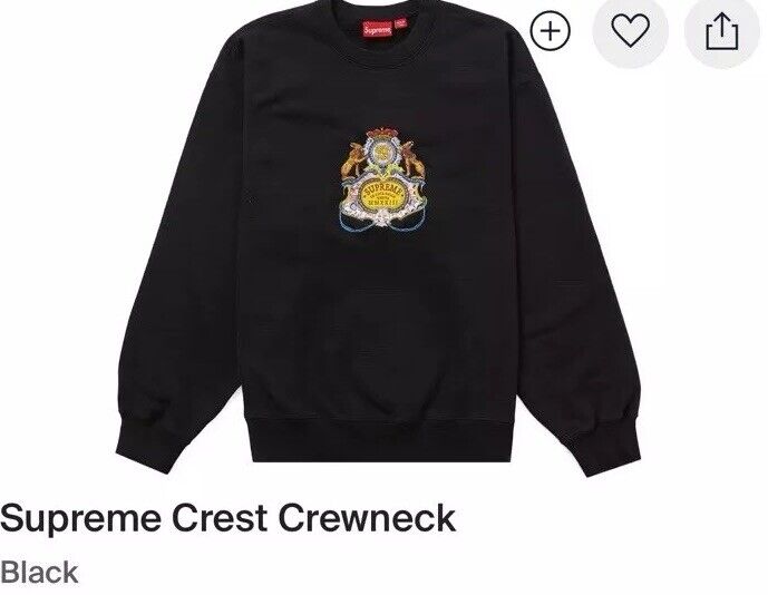 Supreme Crewneck Sweatshirt Black | eBay Supreme Crewneck Sweatshirt Black | eBay