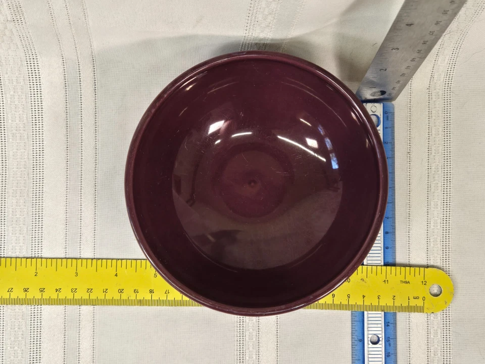 Emile Henry France Salad or Soup Bowl 6" Fig Purple - Image 2 of 4