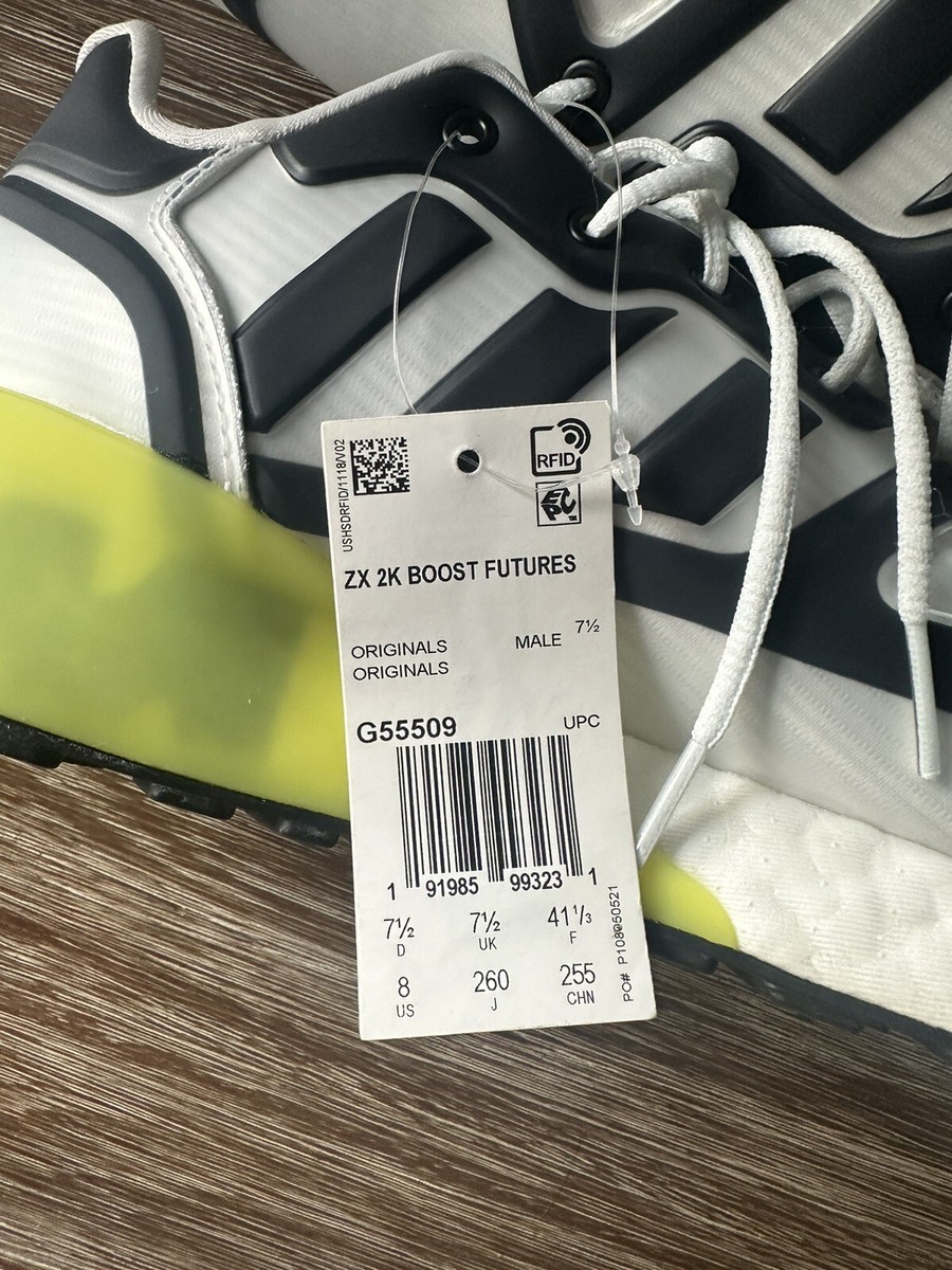 ♪ adidas ZX 2K Boost Futureshell White Acid Yellow Size 8 | eBay