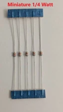 Qty 5/10/20 -Miniature Carbon film resistor 1/4 W 5% tan - Pick Value Mr Circuit