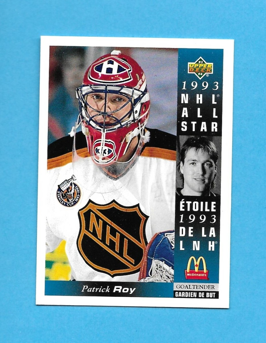 93-94 Upper Deck MCDONALDS ALL STAR Card # MCD-23 PATRICK ROY