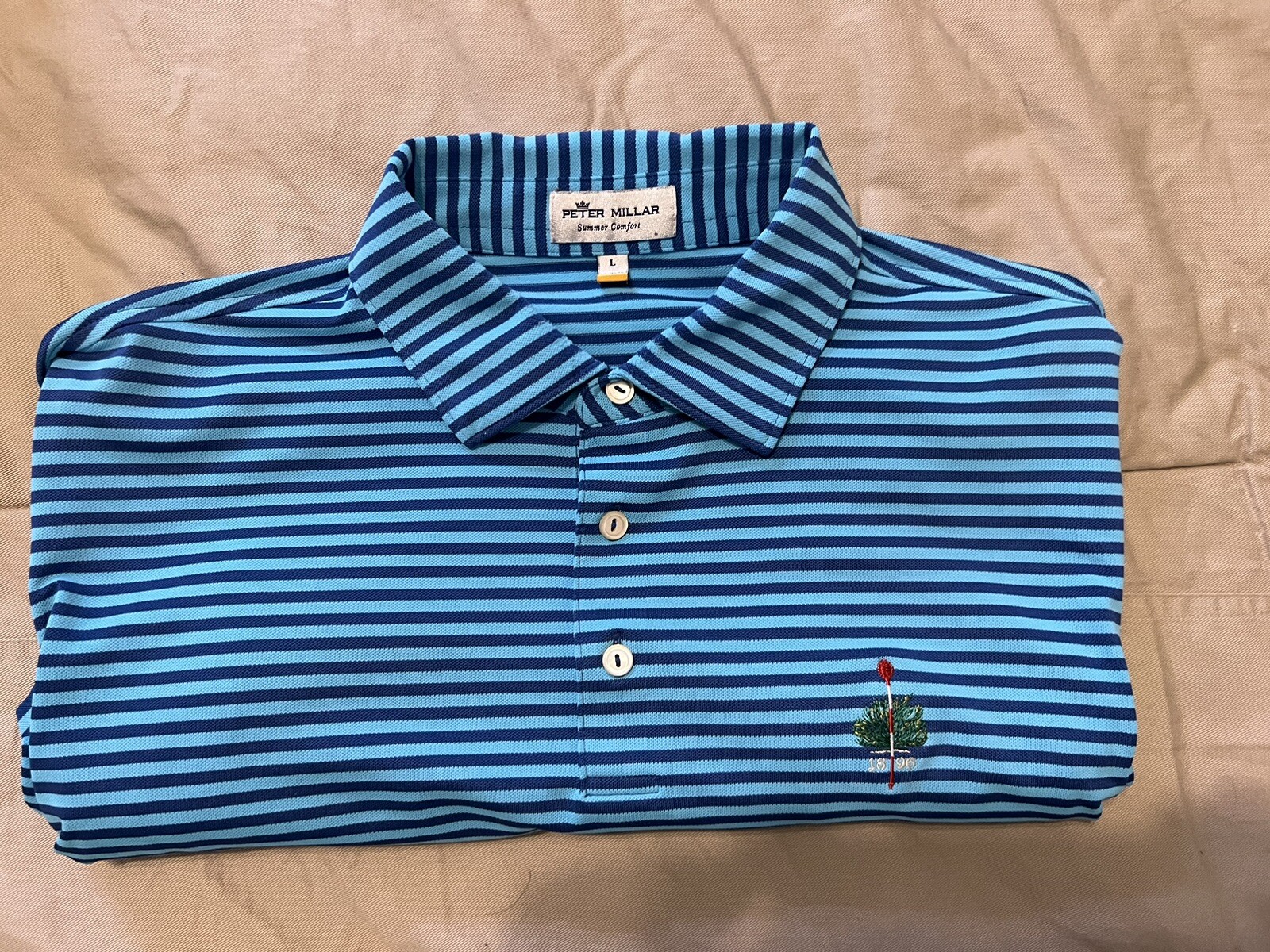 Peter Millar Merion Golf Club Polo Size Large eBay