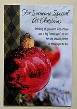 For Someone Special At Christma!/ Greeting Card (+ Envelope 7×5")