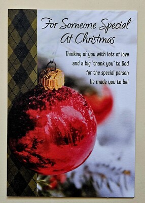 For Someone Special At Christma!/ Greeting Card (+ Envelope 7×5'')