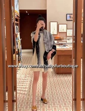 Sallys 70% Cashmere & 30% Silk Wrap Scarf Moon Print Double Face Shawl 53"