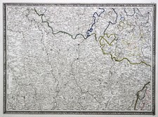 Saarland Lothringen Original Kupferstich Landkarte Schraembl 1800