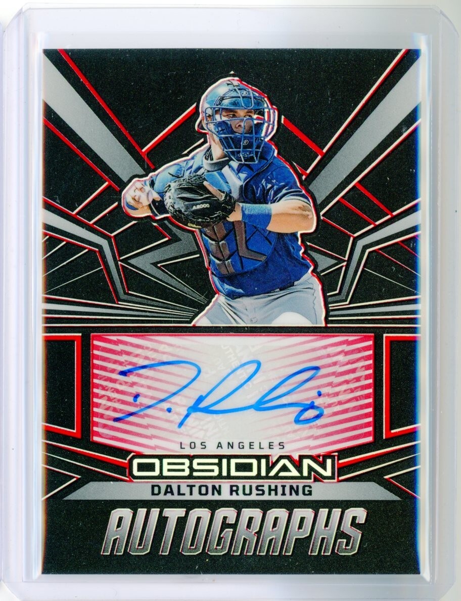 2023 Panini Chronicles Obsidian DALTON RUSHING RED AUTO RC Autograph Rookie