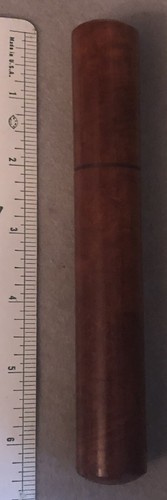 Vintage Mahagony einzelne Zigarre Reise Tube Humidor - Bild 3 von 4