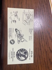 Space Shuttle Flight Information Card STS-54 Endeavour OV-105