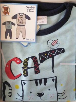 Pigiama neonato bimbo cotone leggero 12219 Magnolia