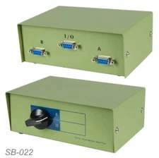 2-Way AB DB9 Female Manual Data Switch Box, Metal, CablesOnline SB-022