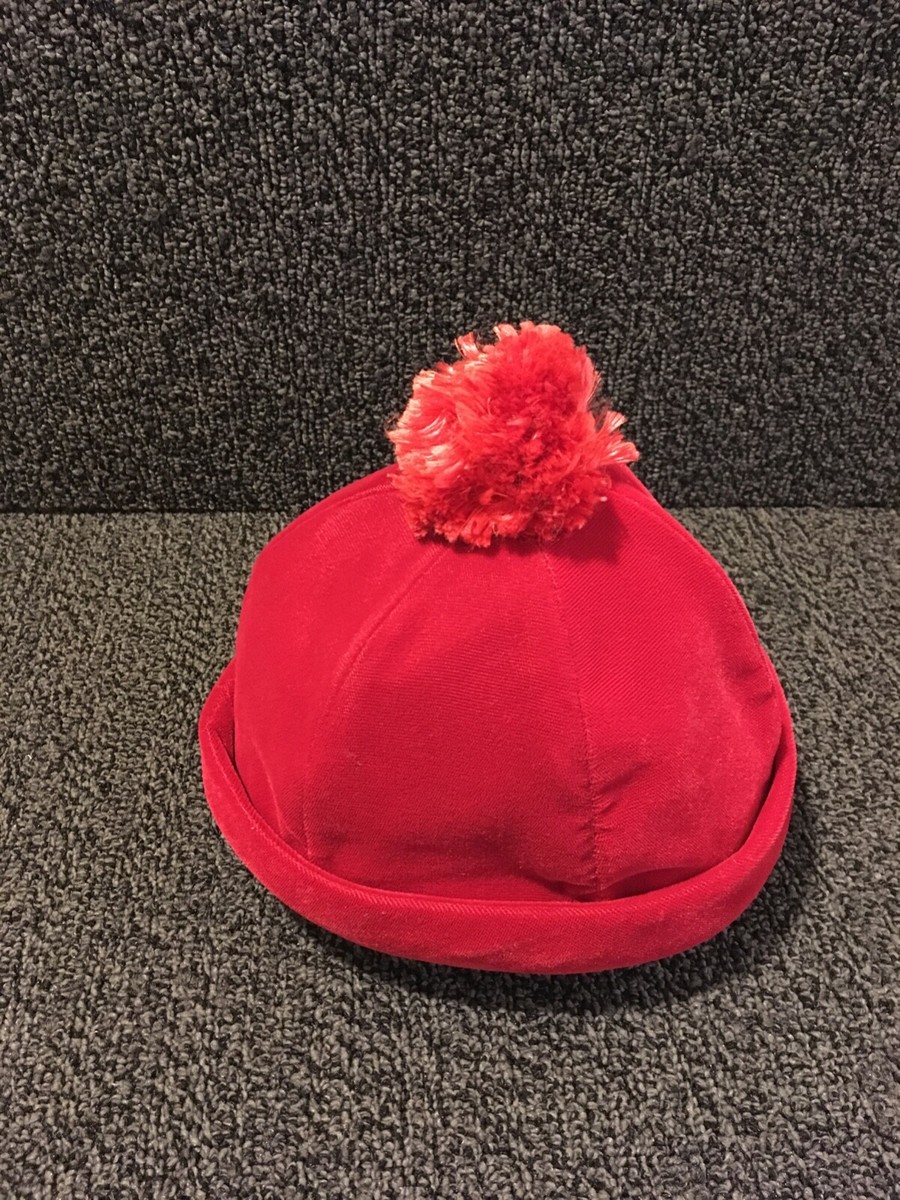 Vintage Red Velvet Hat Mr. Herbert with Saks Fifth Avenue  display picture 3