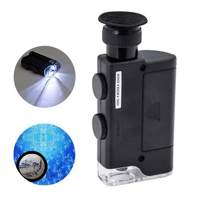 200X-240X Jewelry Magnifier Loupe Jewels Currency Magnifying Glass Optical Lens