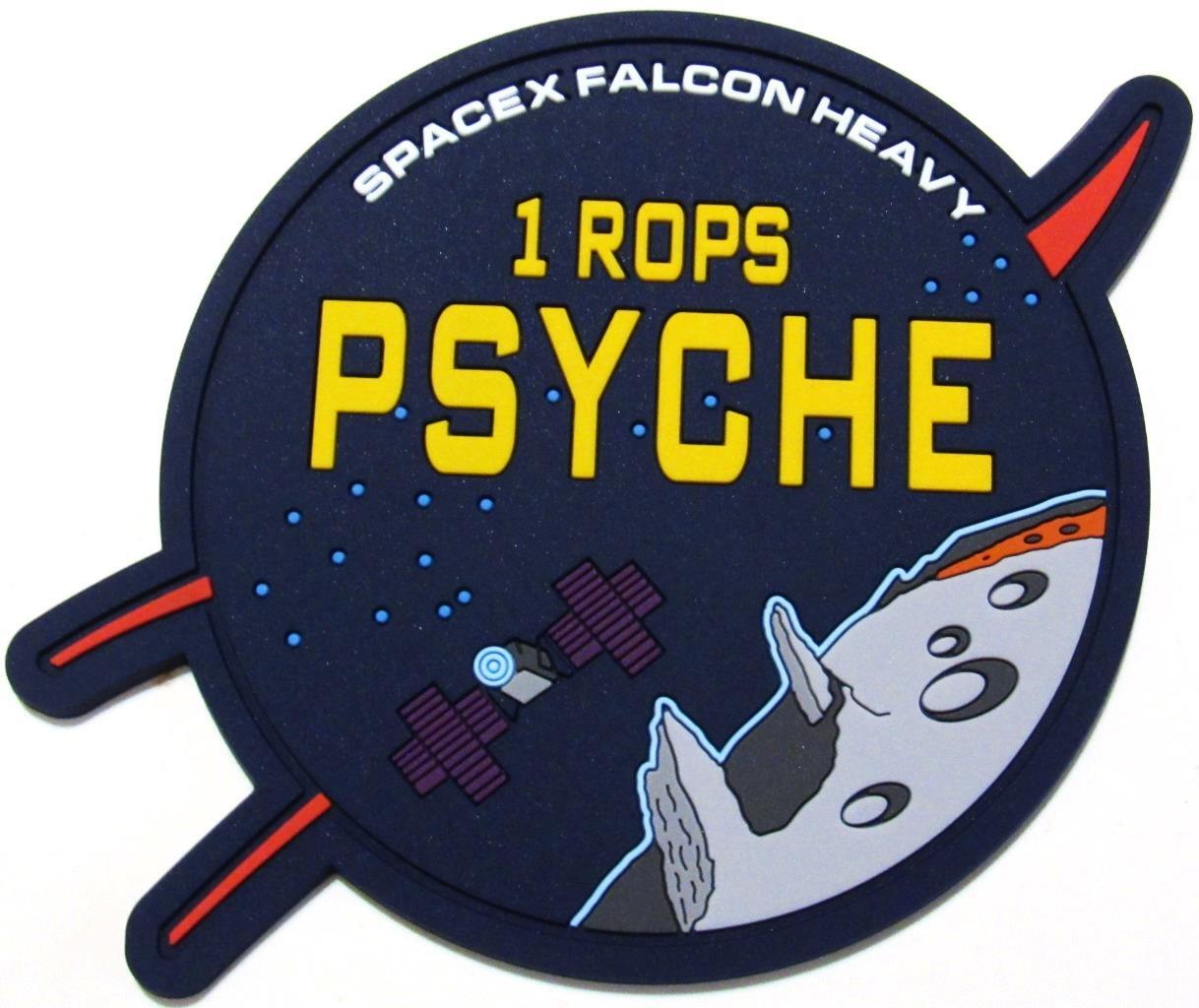 SPACEX FALCON HEAVY PSYCHE 1 ROPS NASA SPACE MISSION PATCH PVC 4