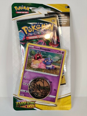 pokemon trading card game evolving skies Pokemon Card Game TCG Evolving Skies Slowpoke Blister Pack New Sealed
