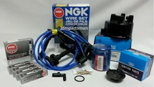 Cap-Rotor-NGK Wires-Spark Plug-PCV- Kit Honda 1996-2000 Civic EK EX 1.6L
