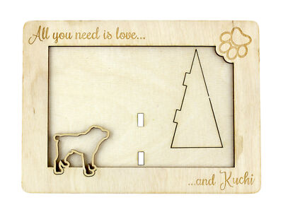 Kuchi Frame Made of Plywood for A Photo Art-Dog