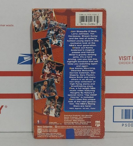 NBA Rising Stars VHS Gary Payton Shaquille O’Neal Shawn Kemp Alonzo Mourning '93 - Picture 4 of 7