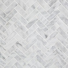 Diflart Carrara White Marble Mosaic Tile for Kitchen Bathroom Wall Backsplash