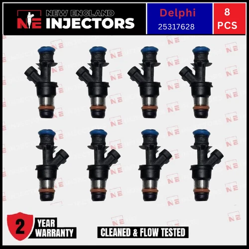 Reman Set Of 8 Delphi Fuel Injector 1999-2007 Chevy GMC 4.8L 5.3L 6.0L 25317628