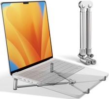 Steklo Laptop Riser - Premium Cooling Stand, Portable Laptop Stand for 12-17....