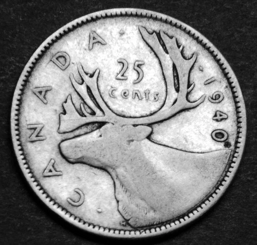 1940 25¢ silver coin in a paper flip - Free shipping   1.0