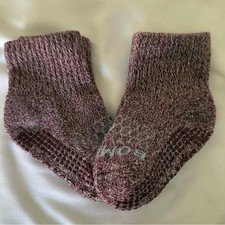 Bombas Toddler Maroon Marled Unisex 2 Pairs of Gripper Socks NWOT 5-7.5T