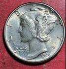 1944 US Mercury SILVER Dime "Philadelphia" Mint! Choice AU! Old US Coin