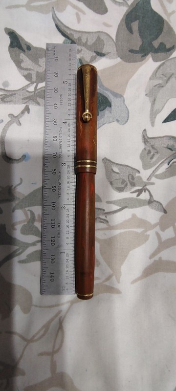 Wahl Eversharp Wood Grain Fountain Pen With 14k Gold Fine Flexible Point Nib USA