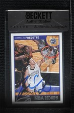 BAS 2013-14 NBA Hoops Jimmer Fredette #120 Beckett Auth Sticker Auto ow6