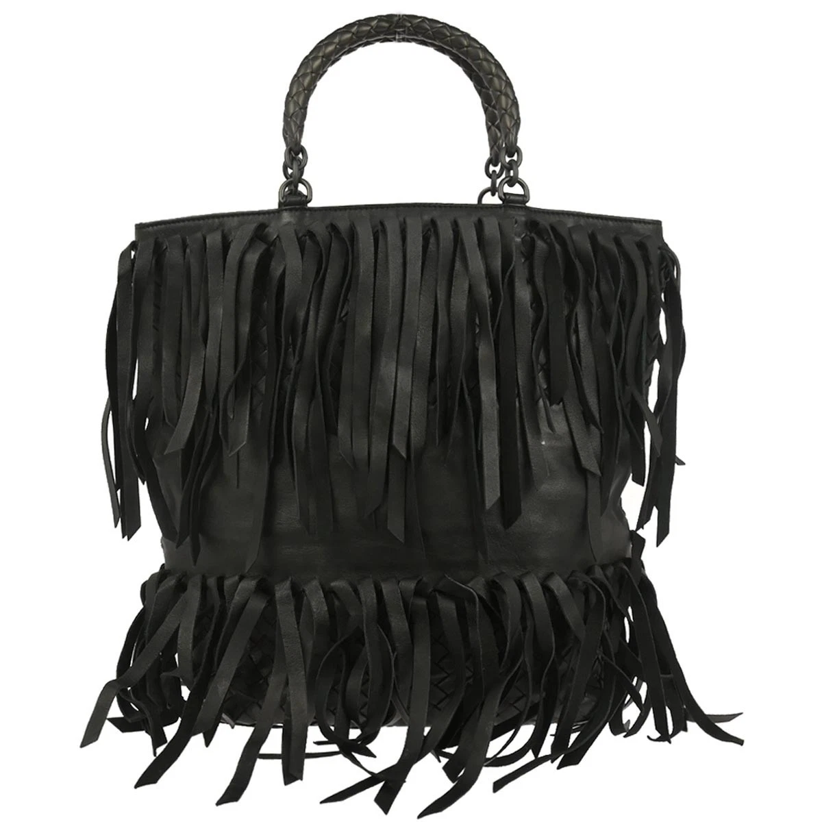 Sae Bottega Veneta Fringe Black Bags & Handbags for Women for sale | eBay