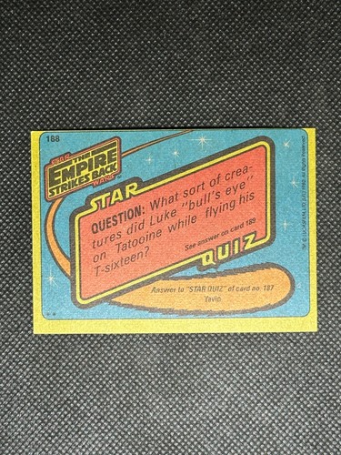 1980 Topps Star Wars Cards Empire Strikes Back Series 2 - U-Pick #133 - #264 - Picture 115 of 267