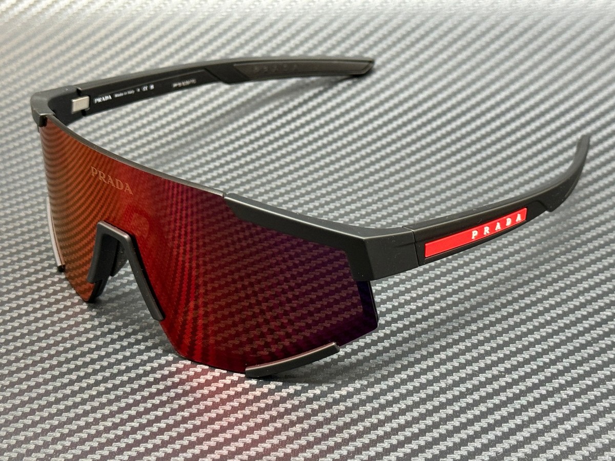 PRADA LINEA ROSSA UNISEX ORANGE LENS SUNGLASSES WITH BOX AND DUST CLOTH Prada Linea Rossa PS A06S Sunglasses | LensCrafters main image 2