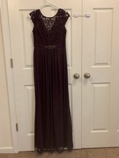 Adrianna Papell Lace Illusion Gown Dress