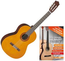 YAMAHA CX40 KONZERTGITARRE MIT TONABNEHMER KLASSIK GITARRE INKL. SCHULE NATUR