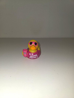 Pink 7 Brew Duck with Sunglasses, And Drink