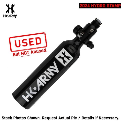 CLEARANCE HK Army 13/3000 Compressed Air HPA Paintball Tank - Black | 2024 Hydro