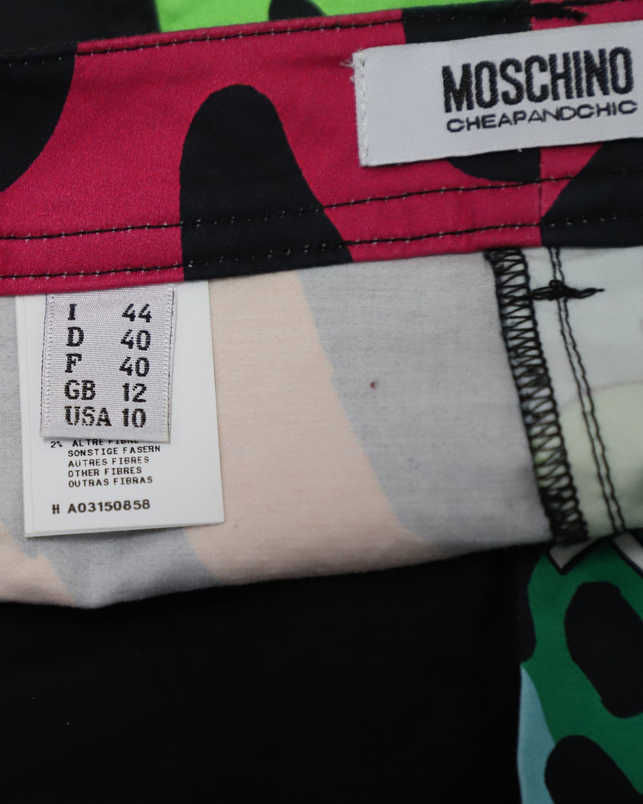 Moschino Patchwork Trousers With Illustrated Patt… - image 6