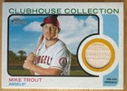 Mike Trout 2022 Topps Heritage Clubhouse Collection Relic Card #cc-mt (7890)