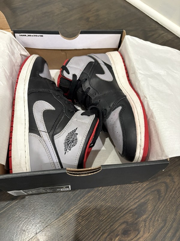 Jordan Air Jordan 1 Mid (GS) Mid Top Leather Cushioned Colorblock US 4.5Y